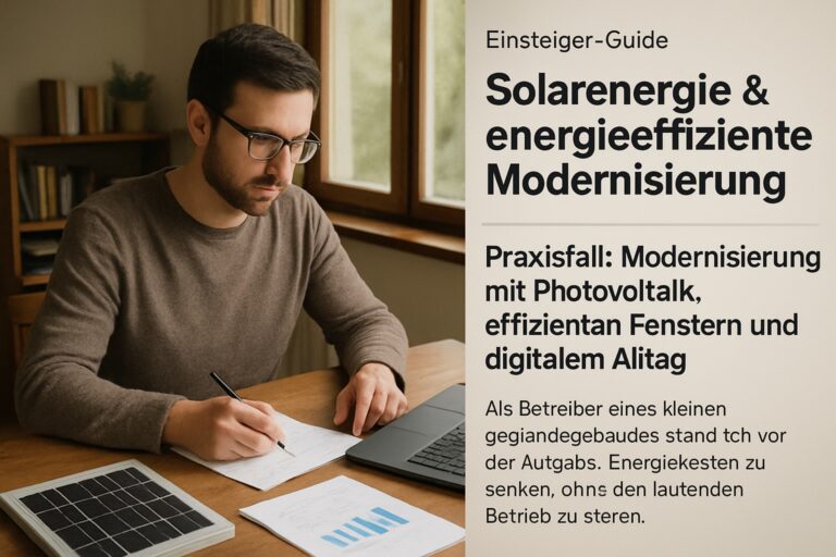 Praxisfall: Modernisierung mit Photovoltaik, effizienten Fenstern und digitalem Alltag